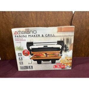Ambiano Panini Maker & Grill- New In Box